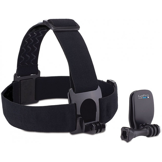 Fastening on the head of GoPro Head Strap Mount + QuickClip