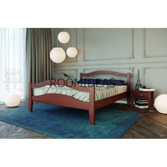 Bed Athena 2 Solid Beech LION Apple Tree 180x190 cm