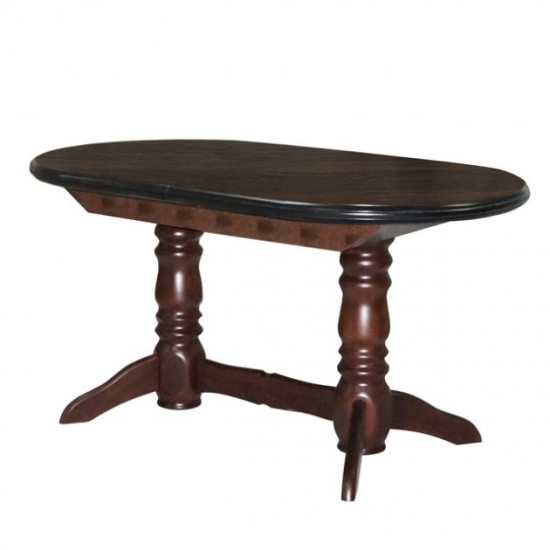 Dining folding oval table 160x90 (200x90) cm ST-61 walnut Skif