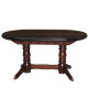 Dining folding oval table 160x90 (200x90) cm ST-61 walnut Skif