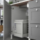 Cutout kitchen IKEA ENHET 228.5x63.5x222 cm anthracite/gray (093.379.98)