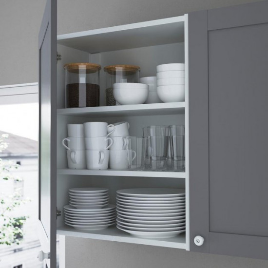 Cutout kitchen IKEA ENHET 228.5x63.5x222 cm anthracite/gray (093.379.98)