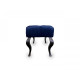 Bench ottoman Loter Boni-S 72x37 blue with black legs