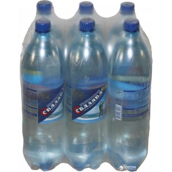 Packaging of sparkling mineral water Svalyava 1.5 l x 6 bottles (4820001830057)