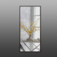 Full-length wall mirror 130 x 60 cm based on laminated chipboard (ZR6 wenge)