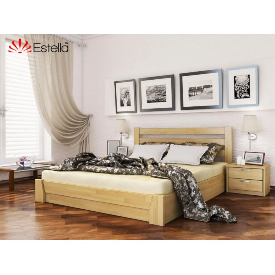 Double bed 160x190 wooden Estella Selena Beech (Shchit-102) L4