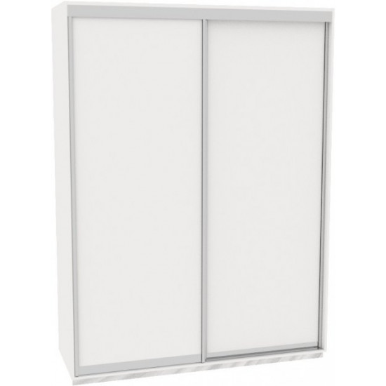 Sliding wardrobe DOM Favorit B196 White chipboard 190x60x220