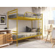 Metal bunk bed 80x190 Metakam Comfort Duo Golden