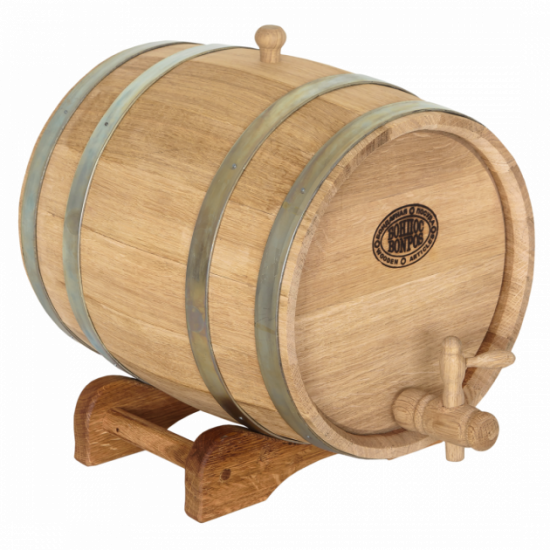 Oak barrel 10 liters (galvanized hoop) Bonpos - (BDOC10)