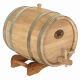 Oak barrel 10 liters (galvanized hoop) Bonpos - (BDOC10)