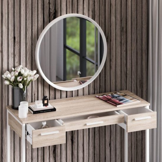 Dressing table Fenster Vegas White chipboard sonoma oak