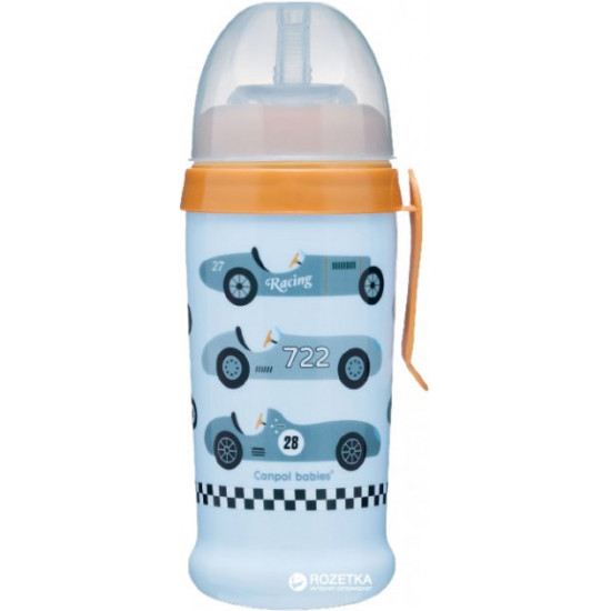 Sippy cup Canpol Babies Racing Light blue 350 ml (56/516_blul) (5901691812406)