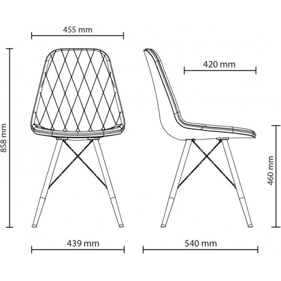 Chair Nowy Styl LIYA 4LX ordf WHITE (BOX-1) SORO-93