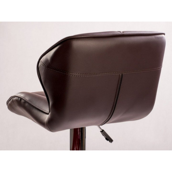 Adjustable bar stool Castel - brown