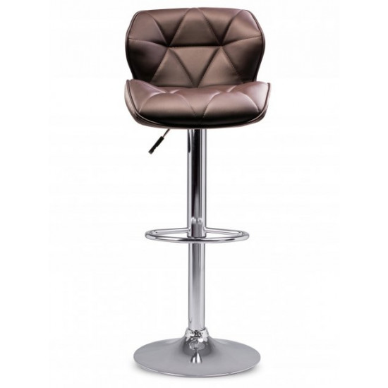 Adjustable bar stool Castel - brown