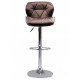 Adjustable bar stool Castel - brown