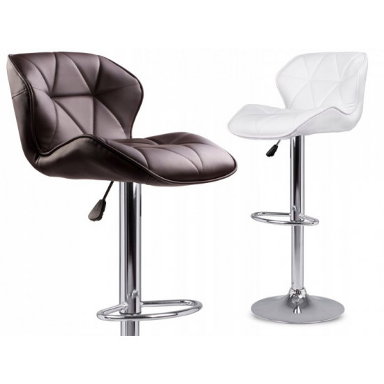 Adjustable bar stool Castel - brown