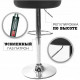 Adjustable bar stool Castel - brown