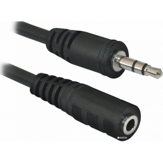 Audio cable Defender JACK02-05 JACK M - JACK F, 1.5 m (87511)