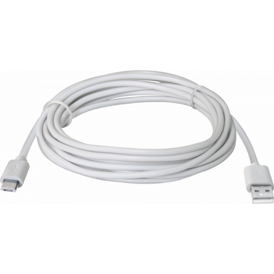 Cable Defender USB08-03BH USB2.0 AM-MicroBM 3 m White (87468)