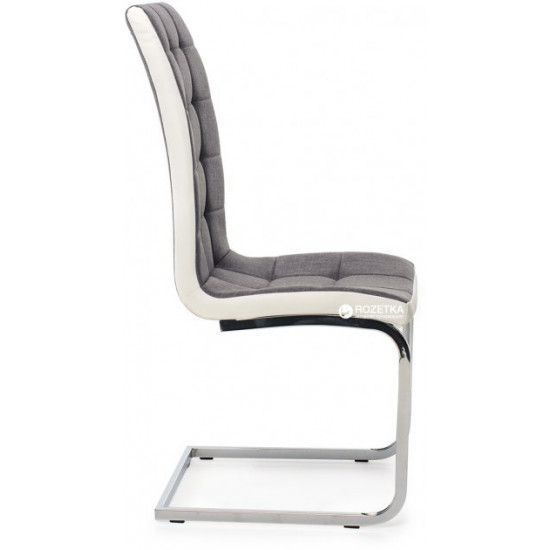 Chair Vetro Mebel S-117-grey-wh gray with white