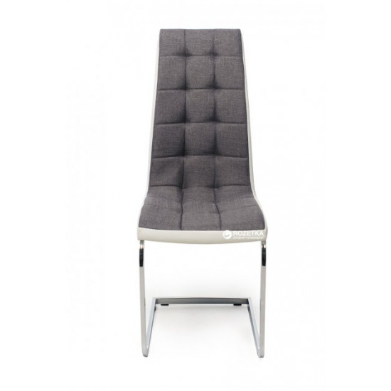 Chair Vetro Mebel S-117-grey-wh gray with white