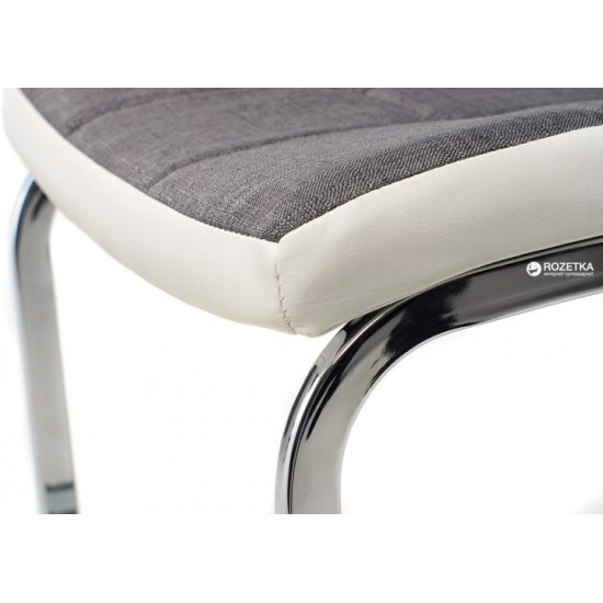 Chair Vetro Mebel S-117-grey-wh gray with white