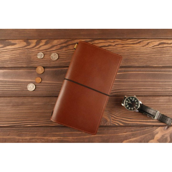 Notepad (brown smooth leather)