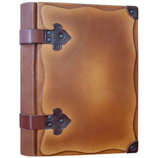 Leather bound A4 diary Hephaestus undated Maple 0039