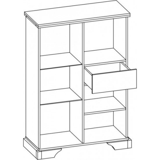 Cabinet Bar FURNITURE SERVICE Iris bar 1V2D1SH Anderson Pine