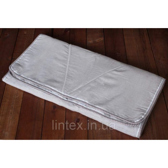 Linen mattress cover (linen fabric) size 90x190 cm, gray