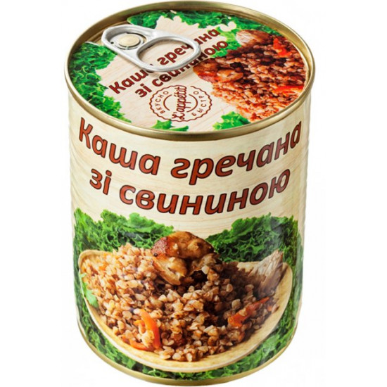 Buckwheat porridge with pork L'appetit 340 g (4820177070073)