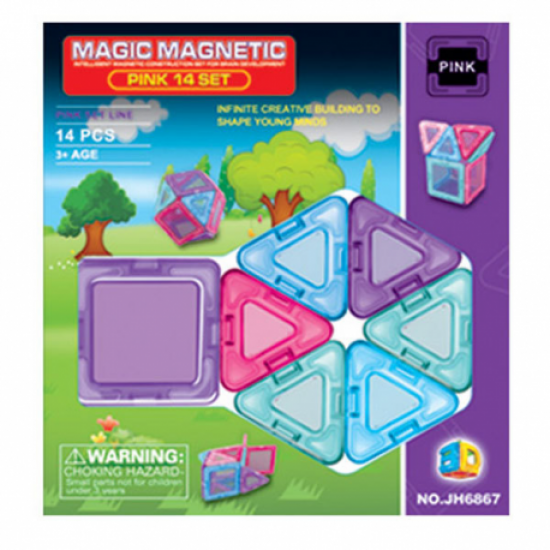  Конструктор магнитный Magic Magnetic 14 деталей JH6867