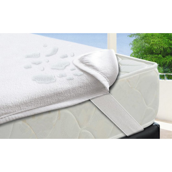 Saffran waterproof mattress cover 90x160 cm white (TN00009)