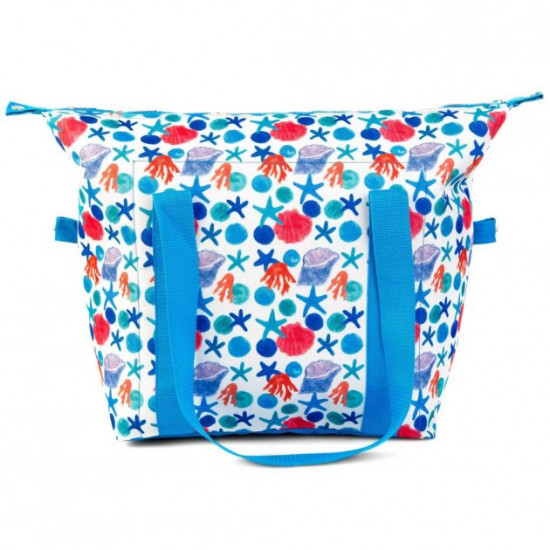 Beach thermal bag 927382 Spokey 50x20x40 cm (tur0000386) White-blue