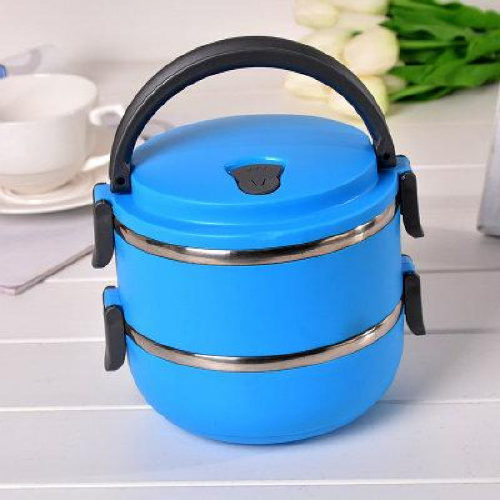 Thermal food container Two-tier Lunch box Empire EM1515 Blue