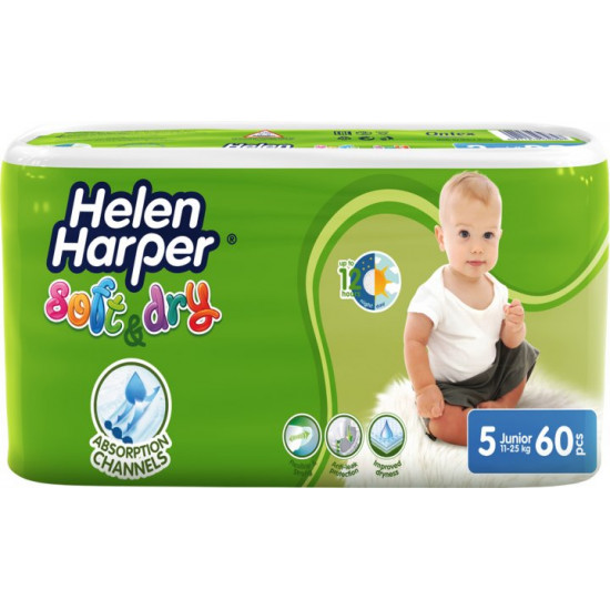 Підгузки Helen Harper Soft&Dry Junior 11-25 кг 60 шт (5411416060215)