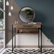 Dressing table with mirror Fenster Wizard-2 Black chipboard Alicante