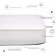 Cotton mattress cover MirSon Cotton Double-sided Aloe vera 268 160x200 (2200000340108)