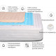 Anti-allergenic mattress cover MirSon Carmela Waterproof Eco 233/2 70x130 (2200000362230)