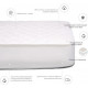 Anti-allergenic mattress cover MirSon Universal Double-sided + Aloe Vera 228 150x200 (220