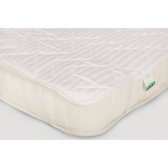 Mattress cover with Teflon pattern water-repellent 60120+M White IGLEN with elastic bands at the corners