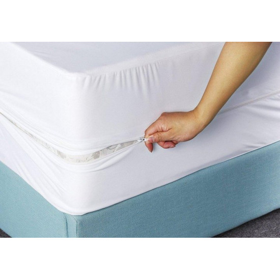 Spring mattress cover, size 60x120x20 cm, cream