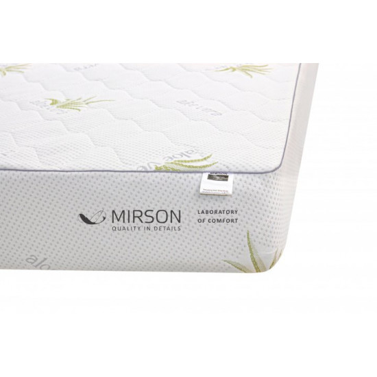 Mattress cover MirSon No. 1040 Alberto Silk Aloe Vera 80x190 cm (2200001505827)