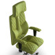 Armchair KULIK SYSTEM BUSINESS Antara with headrest with stitching Olive