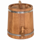 Oak barrel (jug) 5 l for wine, cognac (stainless steel hoop) Bonpos ZhBR5NZH