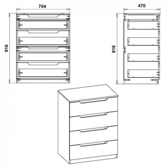 Chest of drawers Companit Apple tree