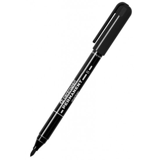 Set of permanent markers Centropen 2 mm 10 pcs Black (2836/01)