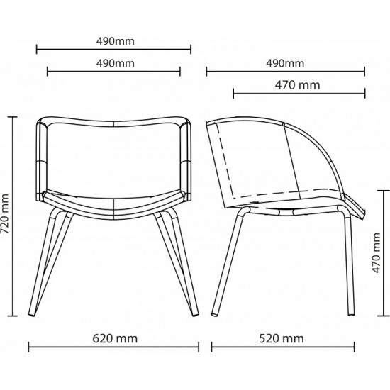 Стілець Nowy Styl LION ordf CHROME (BOX) KL-301