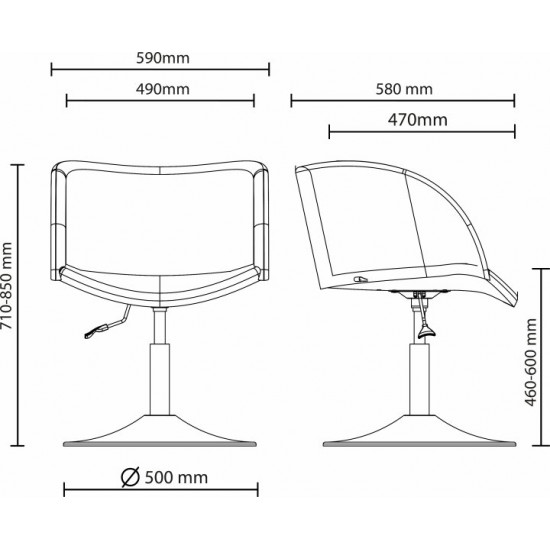 Chair Nowy Styl LION ordf 1S CHROME (BOX) SORO-23